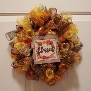 Fall Autumn Harvest Wreath